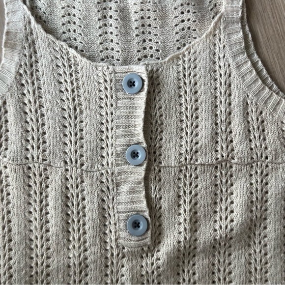 Matilda Jane Sweater Dress Jumper Sleevless Tan Knit Wool Small - Picture 5 of 9